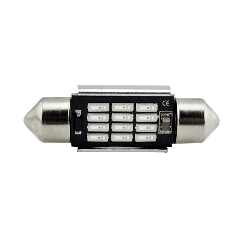 LED svjetlo za krov automobila, model 39MM-4014-12SMD, LED izvor, napon 10–28V, snaga 1.8W, svjetlosni tok 500 lm