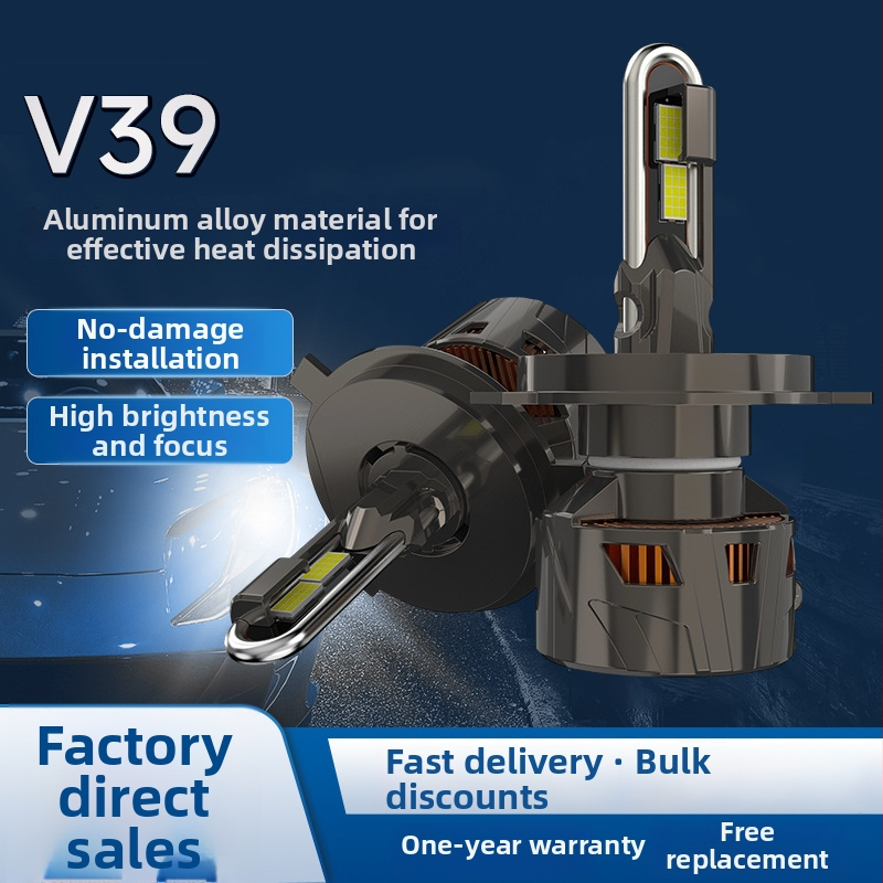 LED prednje svjetlo H4 s U-oblikovanom cijevi i pogonskim sustavom, dvostruki visok/niži snop, aluminijska legura, model V39-H4, 140W, 39V