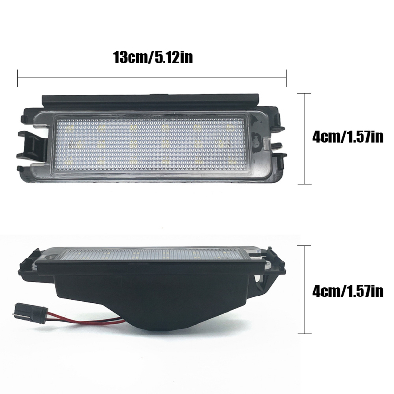 LED stražnja svjetiljka za registarsku pločicu Ellachi, LED izvor sa ABS kućištem, 12V, 1.92W, vijek trajanja 50.000 h, kompatibilno s Dacia Sendero II