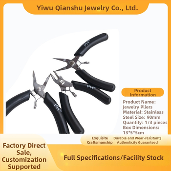 Clește pentru bijuterii din oțel titan; clește cu nas de ac; marcă: aila accessories