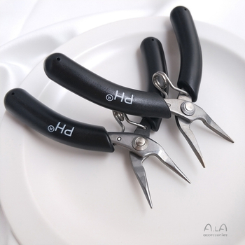 Clește pentru bijuterii din oțel titan; clește cu nas de ac; marcă: aila accessories