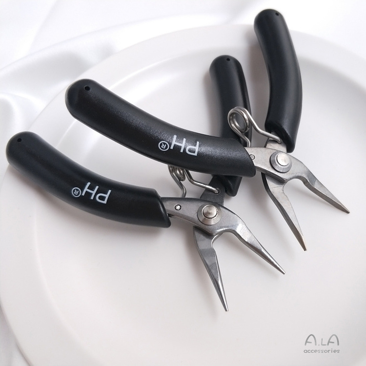 Clește pentru bijuterii din oțel titan; clește cu nas de ac; marcă: aila accessories