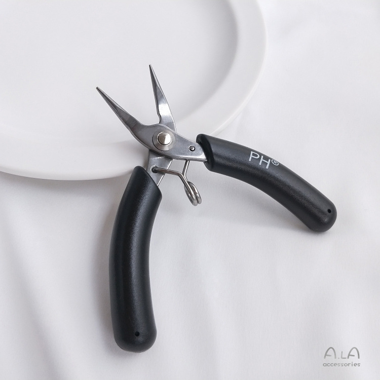 Clește pentru bijuterii din oțel titan; clește cu nas de ac; marcă: aila accessories