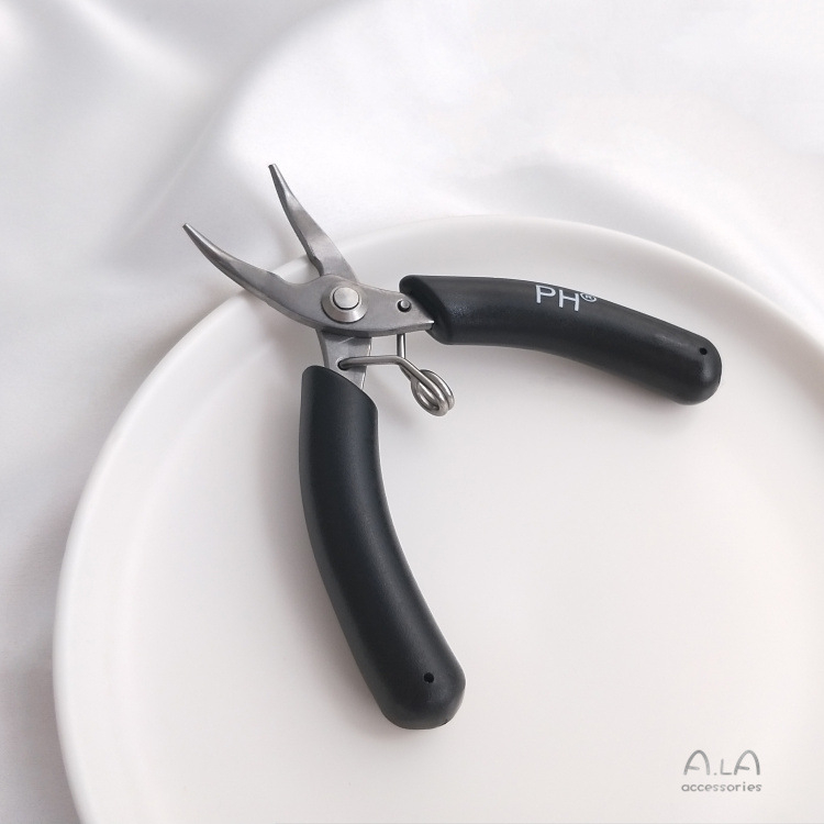 Clește pentru bijuterii din oțel titan; clește cu nas de ac; marcă: aila accessories