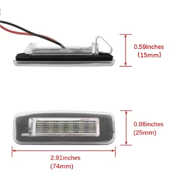 LED svjetlo za registarsku ploču Ford Focus Mk 1998-2005 Canbus, 12V, 3W
