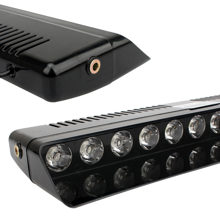 12 LED automobilska upozoravajuća lampica za prednje staklo, usisna čašica tip lopata (12V, 0.32A)