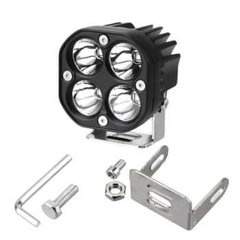 Motociklističko LED dnevno svjetlo – aluminijsko kućište, IP67, DC12-32V, 18W, dizajn četiri lista djeteline