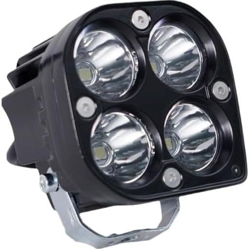 Motociklističko LED dnevno svjetlo – aluminijsko kućište, IP67, DC12-32V, 18W, dizajn četiri lista djeteline