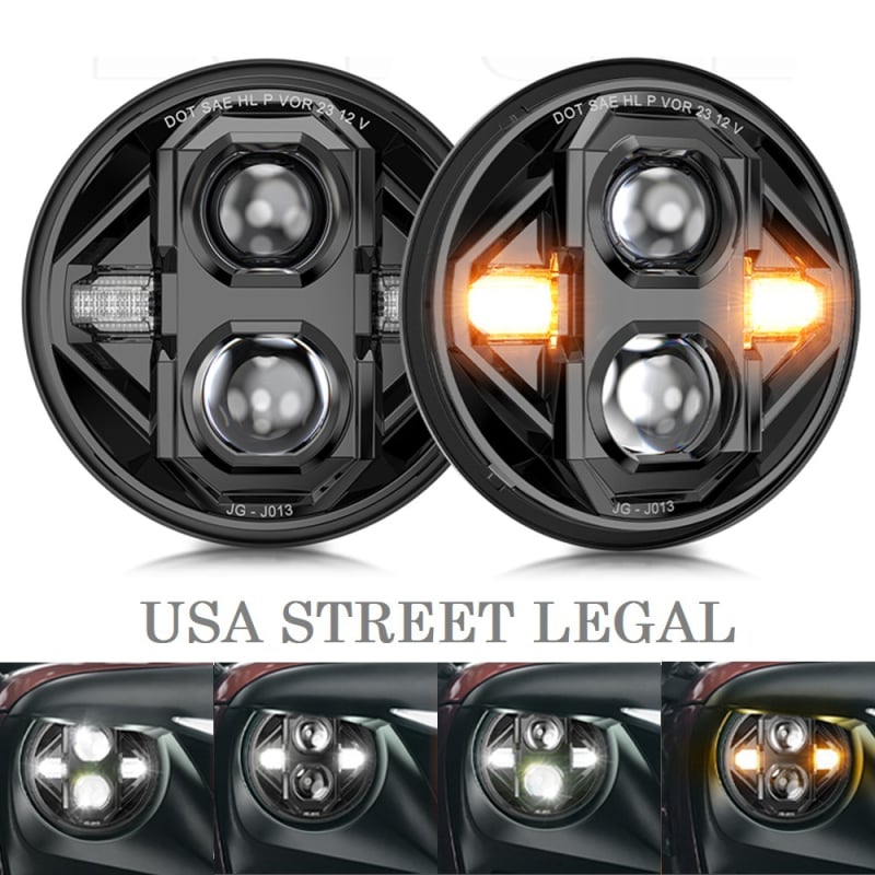 LED svjetla za Jeep Wrangler JK/JL/TJ - 55W, 12V, IP68/IP69K, 5500LM/2800LM, Model JG-j013-DE