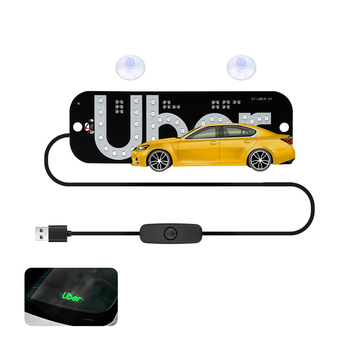 Taxi krovna LED indikatorska svjetla s USB-C sučeljem, 5-6V, gumeno kućište, prekidač