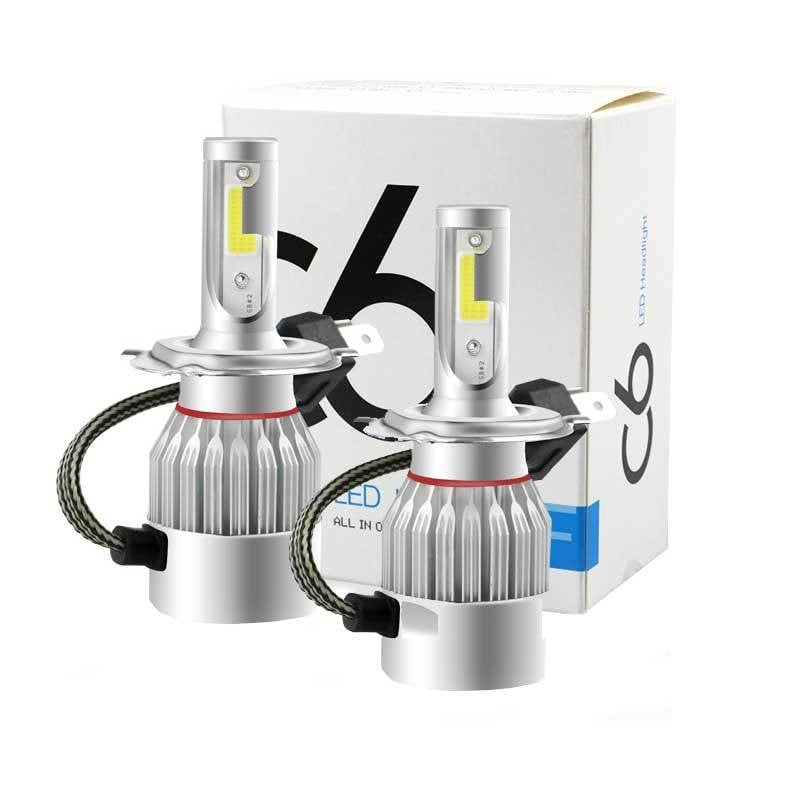 C6LED Prednje svjetlo za auto – kompatibilno s H1/H4/H7/H9/9012/9005/9006, spot leća, 200W, 9-36V, 5.4A