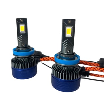 Daljinski upravljano inteligentno LED prednje svjetlo za automobil s promjenom boje, trobojni visokoučinkoviti H7/H11, aluminijsko kućište, 160W, 12V DC, 15000 lm