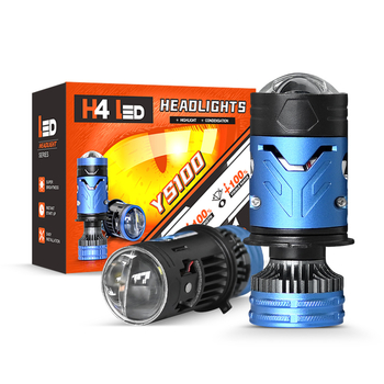 H4 LED prednje svjetlo s dvostrukom lećom, 100W, 12V, 25000LM, IP68, trajanje 50000h
