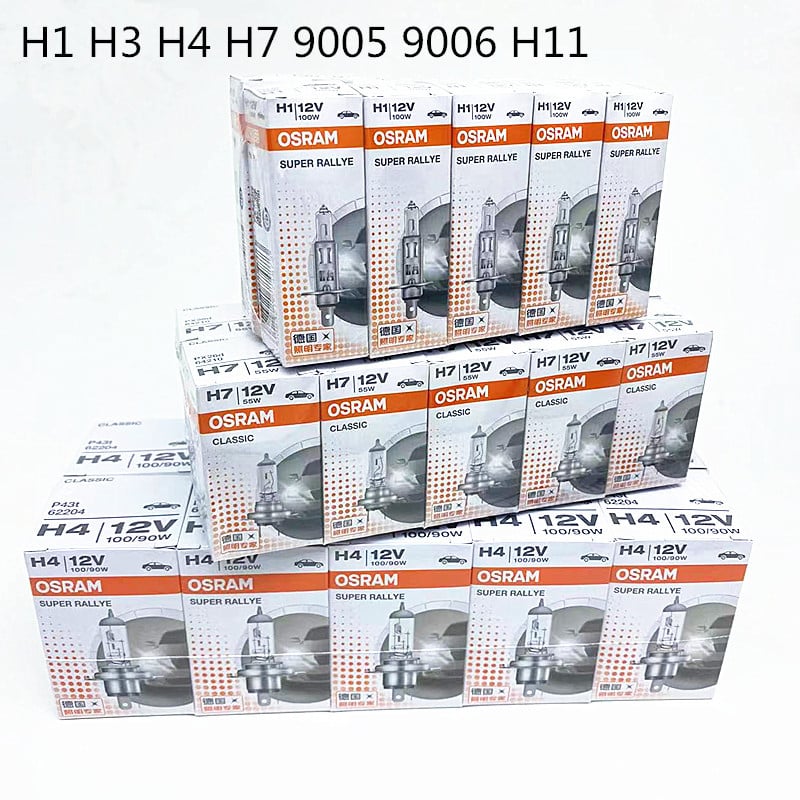 OSRAM halogenska automobilska žarulja za kamione, kompatibilna s H4/H7/H1/H3/H11, visok i nizak snop svjetla