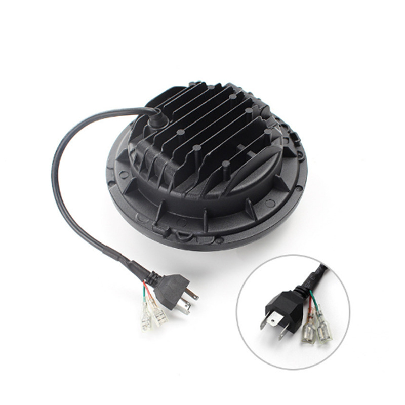 HYML LED prednje svjetlo s anđelovim očima za Wrangler i Harley off-road vozila, kućište od PC+ aluminija, napajanje 10-60V, IP67, vijek trajanja 30.000 sati