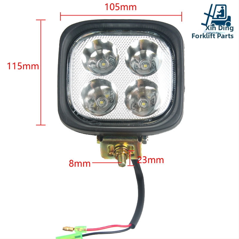 Far LED pentru stivuitor — putere înaltă, tensiune universală 12V-24V-48V, model 1–10t, Nr. piesă 02-000-090