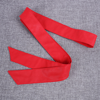 Дамски колан от имитационна кожа с връзване, ширина 2–4 см, еднотонен модел, Waist Saint