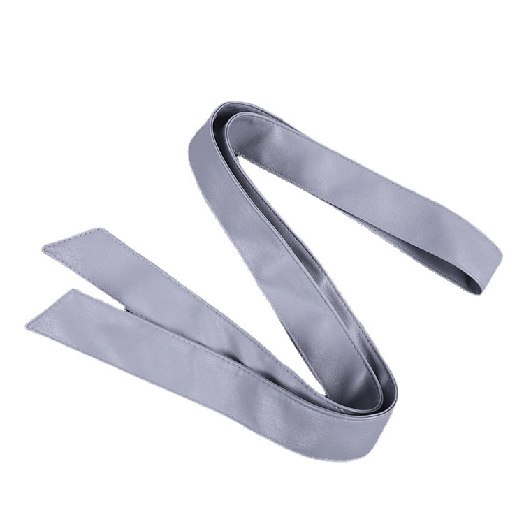 Дамски колан от имитационна кожа с връзване, ширина 2–4 см, еднотонен модел, Waist Saint