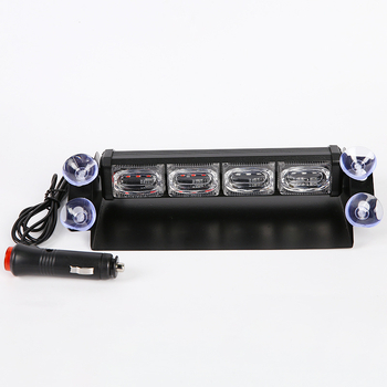LED upozoravajuće svjetlo za vjetrobran automobila s usisnom čašom, 12 LED, 36W, 12V, aluminijsko+PS kućište, universalna prilagodba