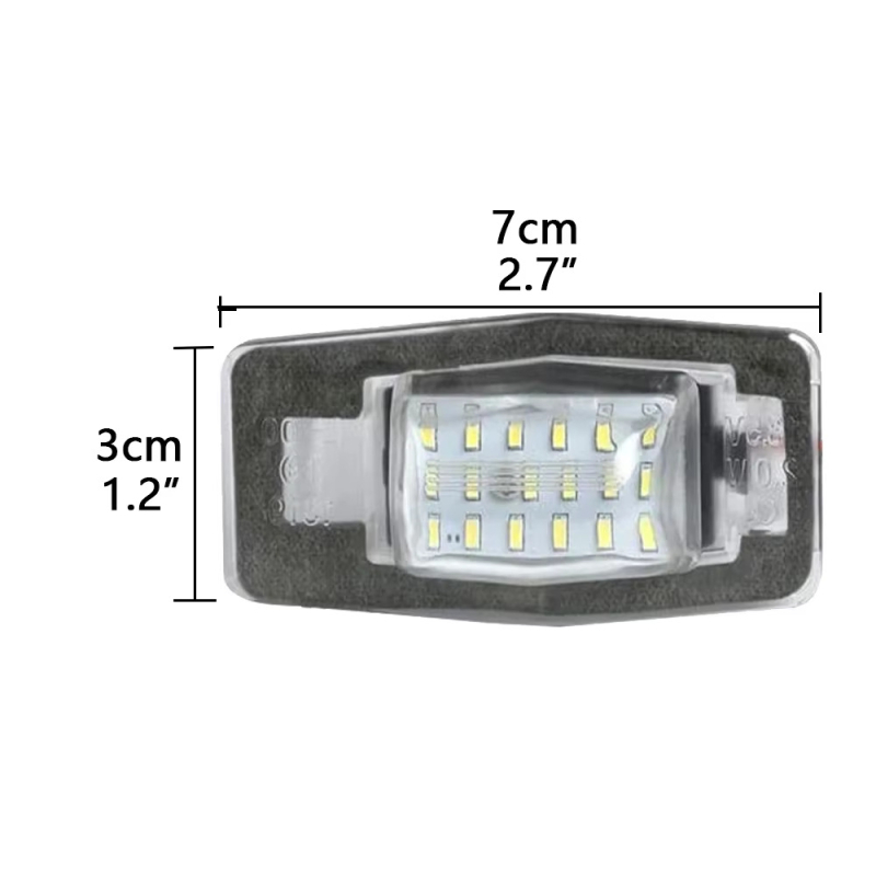 Svjetlo za registarsku pločicu, Yanyun plastika, 12V, 3W, za Ford Escape, Mercury Mariner, Mazda MX-5 Miata