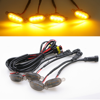 Automobilska LED dnevna svjetla DRL, univerzalni model, 12V, 3W, ABS+LED, Marka Clable