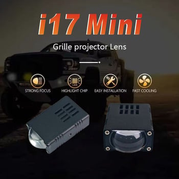 i17 LED svjetlo središnje rešetke automobila – 30W, DC9-85V, 5500LM, IP68, aluminijsko kućište