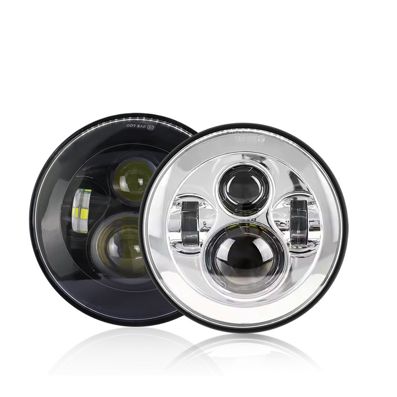 LED far za motocikl i automobil, avionski aluminij, universalna kompatibilnost, ulaz 12–48V, struja 2.3A, prilagodljivo