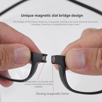 Magnetne naočale za čitanje s lancem oko vrata, sklopne, HD, ultra lagane, prijenosne za starije osobe