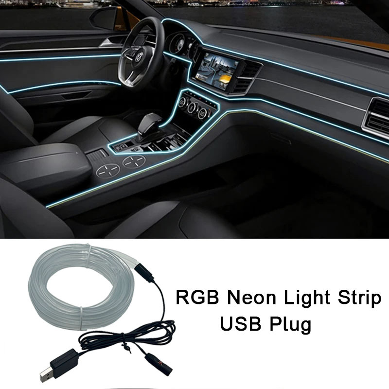 LED trak za ambijentalno osvjetljenje unutrašnjosti automobila, ugrađena instalacija, 3W, 12V DC, struja 0,3A