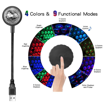 LED lampica projekcije zvjezdanog neba za auto i dom - Materijal: plastika, Marka: Y.h, Model: 3654118/44*/2