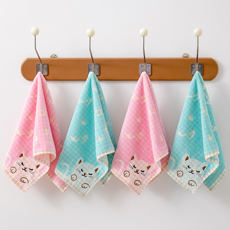 Dječji ručnik za lice od čistog pamuka s jacquard uzorkom, težine do 50 g, mogućnost prilagodbe — Osaka Cotton House