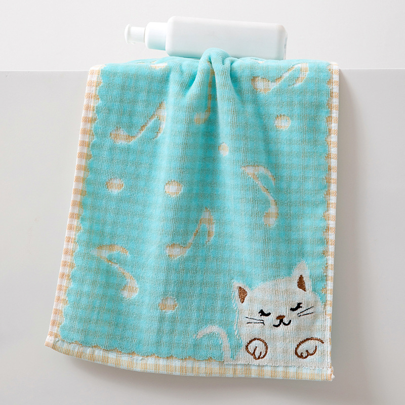 Dječji ručnik za lice od čistog pamuka s jacquard uzorkom, težine do 50 g, mogućnost prilagodbe — Osaka Cotton House