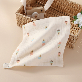 Beibeichu tiszta pamut géz négyszögletes törölköző babáknak, nedvszívó, rajzfilm mintával, újszülöttektől 6 éves korig, A osztályú anyag