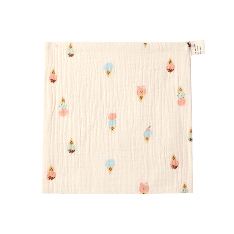 Beibeichu tiszta pamut géz négyszögletes törölköző babáknak, nedvszívó, rajzfilm mintával, újszülöttektől 6 éves korig, A osztályú anyag