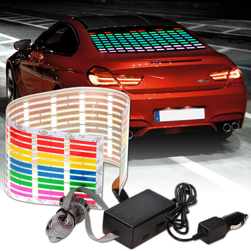 Auto LED ambijentalno svjetlo s senzorom ritma glazbe i glasovnim upravljanjem za stražnje staklo