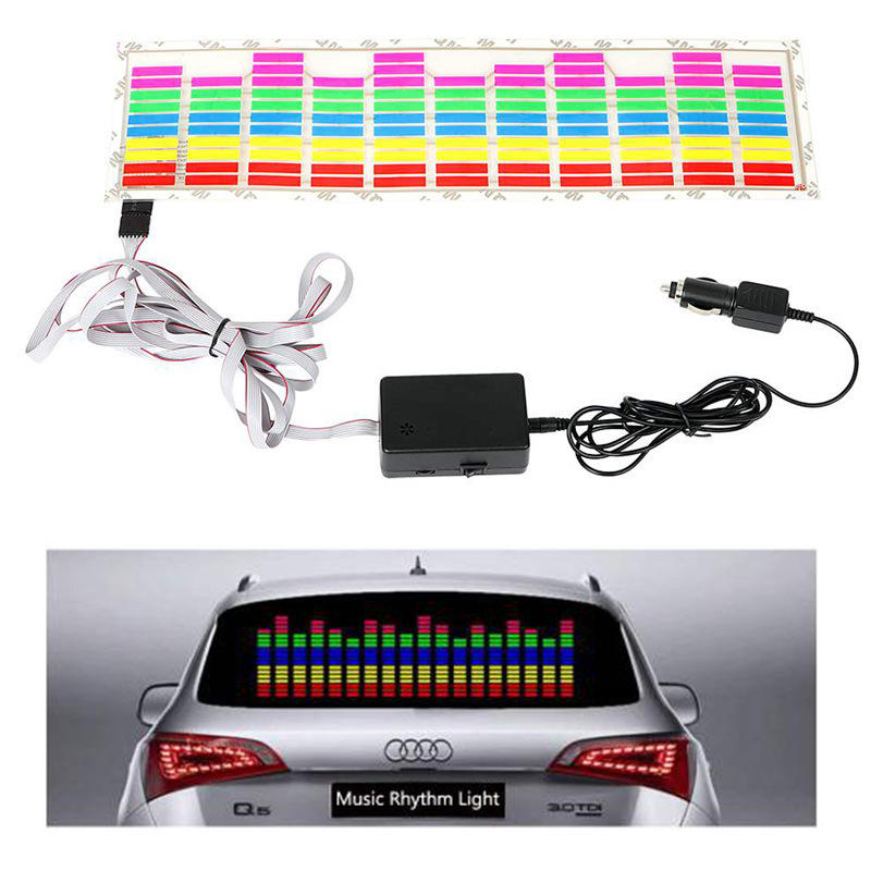 Auto LED ambijentalno svjetlo s senzorom ritma glazbe i glasovnim upravljanjem za stražnje staklo