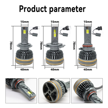 A886 automobil LED svjetlo, 104W, 12V, 10400 lm, IP68, aluminijska legura