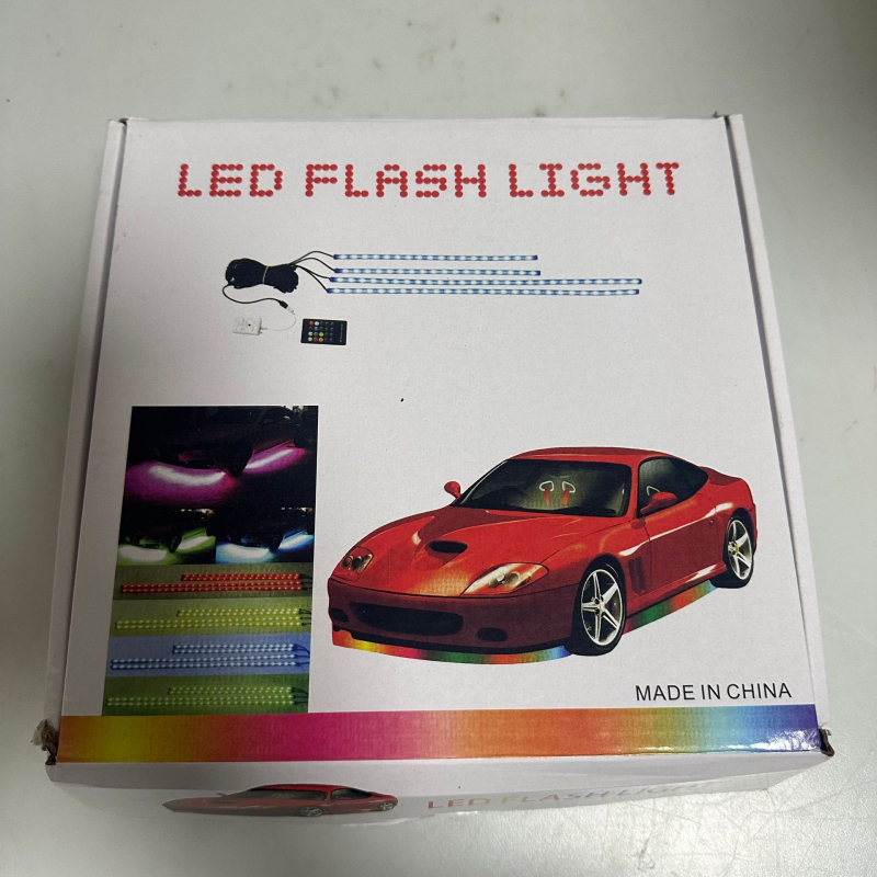 Lumină șasiu RGB pentru mașină, activare vocală, carcasă PC, 12V 1A