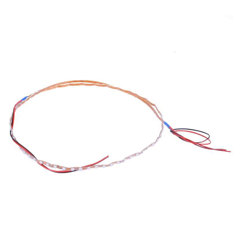 YALEYIDI bandă LED pentru pedala motocicletei, 12V, 3W, carcasă din fibră de sticlă, compatibilitate universală, Model: bandă de iluminare a carcasei