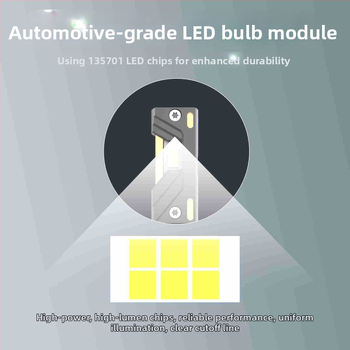 LED prednja svjetla za automobil s tri bakrene cijevi, ultra jasno, 170W, 12V, H4 integriran visok/niži snop, IP65
