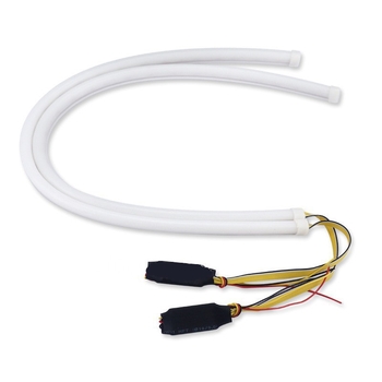 Lumină LED pentru mașină cu bandă ghidaj cu flux bidirecțional, 12V, 5W, silicon, universal