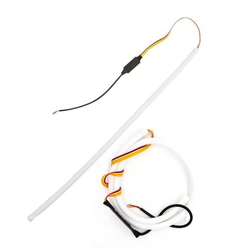 Lumină LED pentru mașină cu bandă ghidaj cu flux bidirecțional, 12V, 5W, silicon, universal