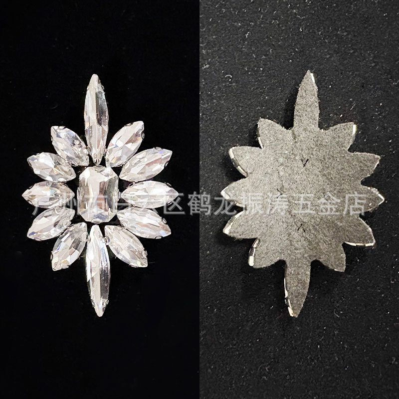 DIY dodaci za nakit: kristalna aplikacija za cipele s bazom topljivog ljepila, staklena umetanja, Guangzhou podrijetlo, Suli Jewelry brend