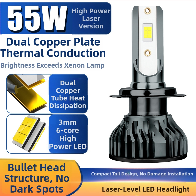 Kit faruri LED auto K1, 55W, 12V, IP68, 26800 lm