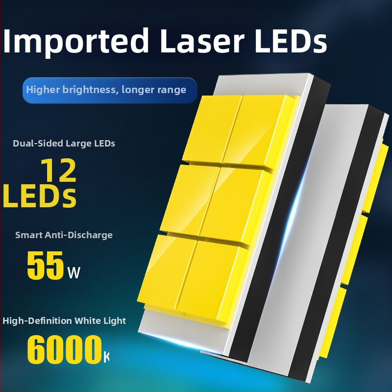 Kit faruri LED auto K1, 55W, 12V, IP68, 26800 lm