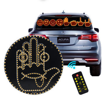 Automobilsko gestno svjetlo s nasmiješenim licem LED, Model 4556, 5V, 0.1A, 1W, ABS