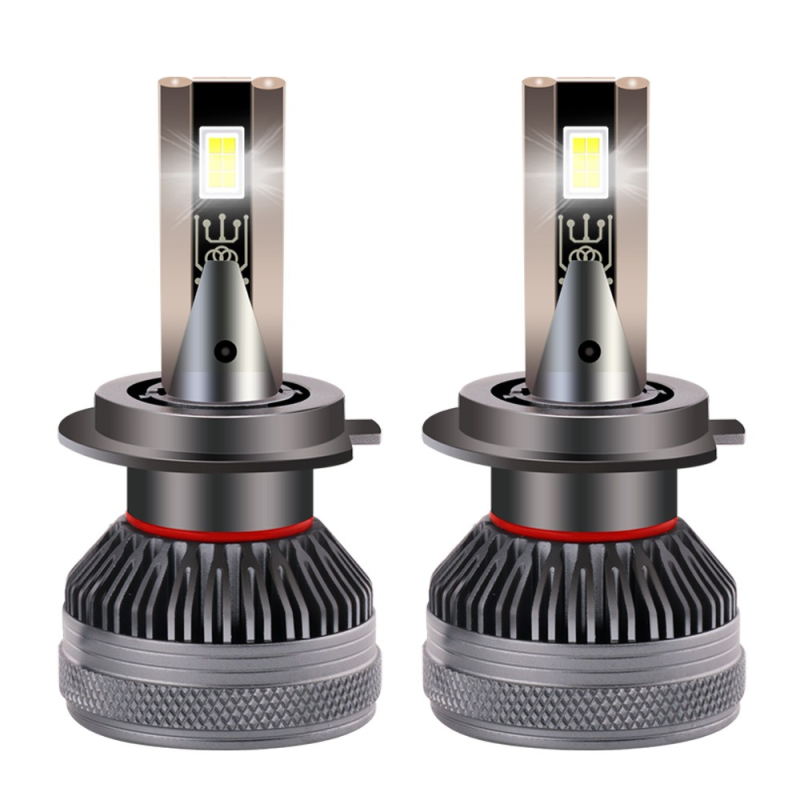 H7 automobilska LED prednja svjetla, Bullet stil, dvostruka bakrena cijev, 70W po paru, 5000LM, 10-30V, Plug-and-Play s kontrolom temperature