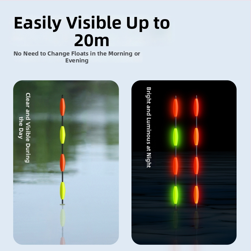 Plută Anchor pentru drifting vertical, fără plumb, auto-susținută, iluminare electronică, material compozit