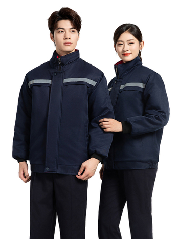 Мъжко зимно памучно подплатено яке, кардиган стил, външен плат полиестер 100%, подплата полиестер 100%, защита от студ, за фабрични условия