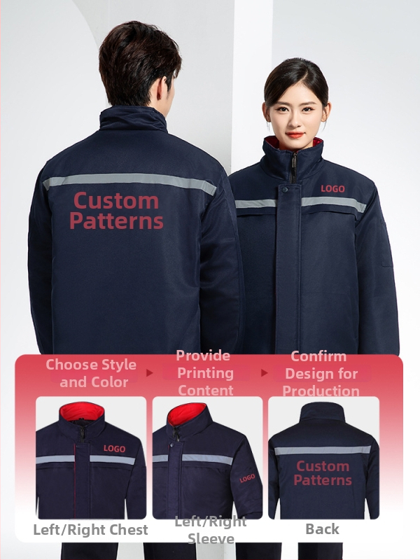 Мъжко зимно памучно подплатено яке, кардиган стил, външен плат полиестер 100%, подплата полиестер 100%, защита от студ, за фабрични условия